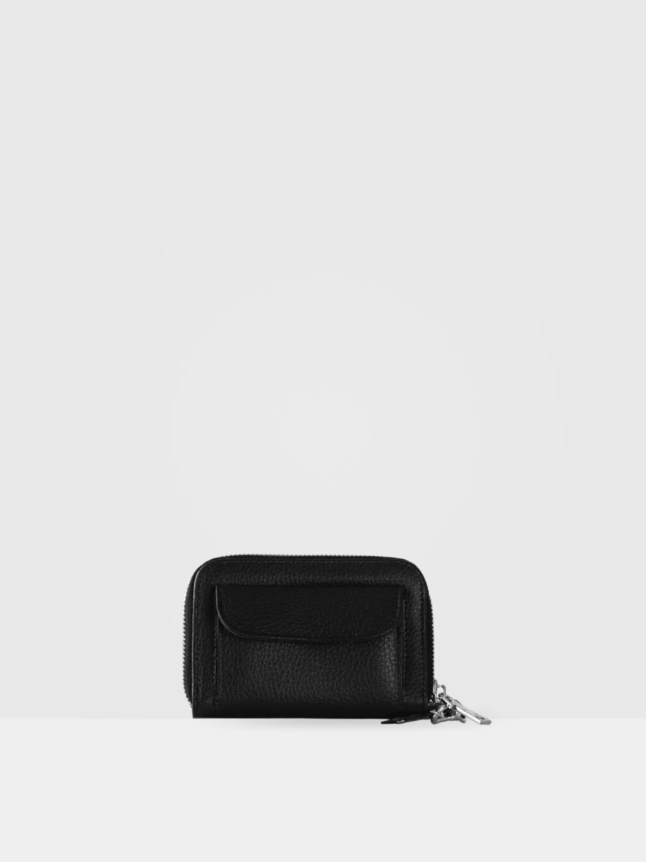 Iris MIRUM® Leather Vegan  Wallet | Black & Silver