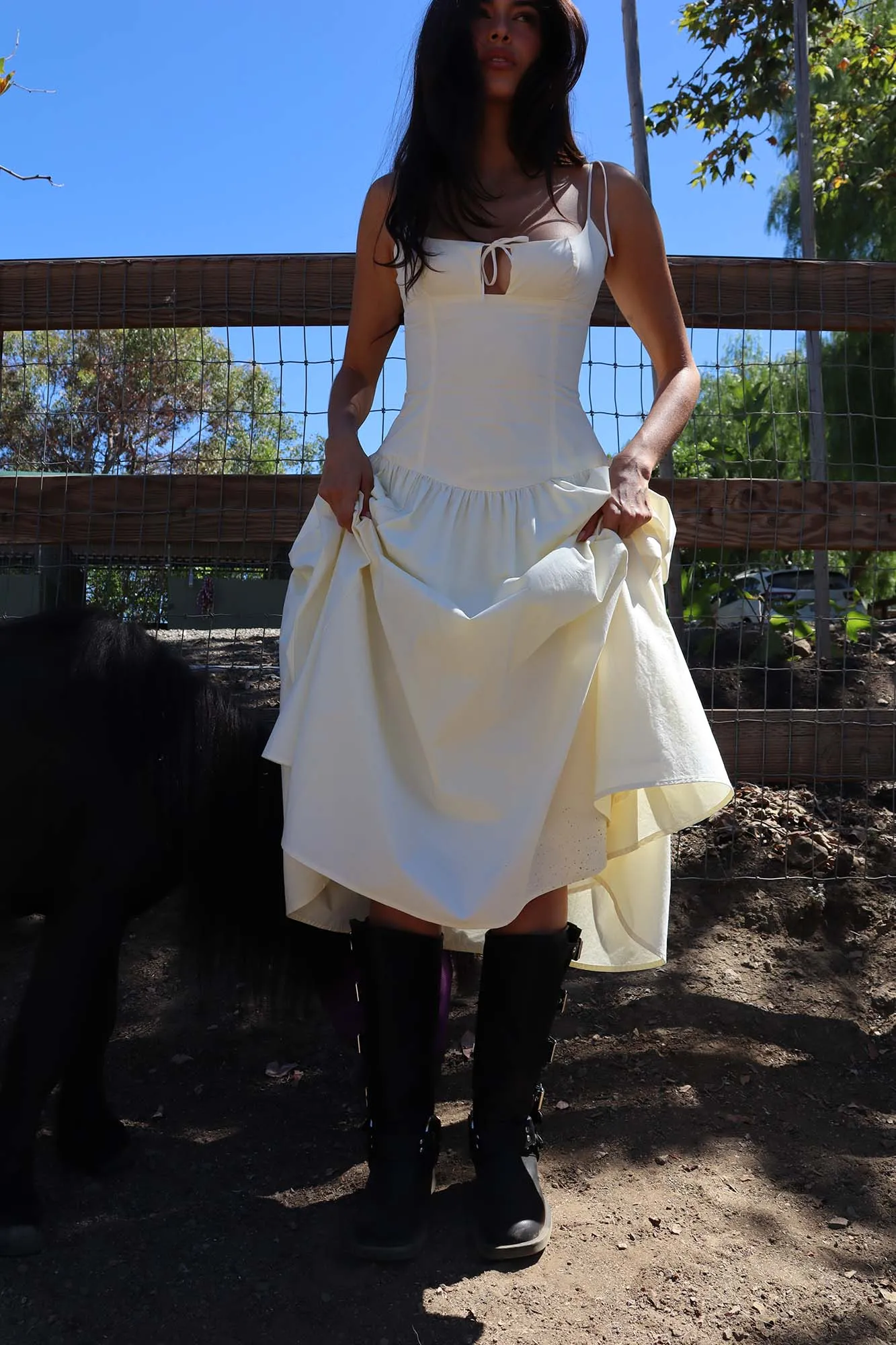 ISABELLA DRESS - IVORY