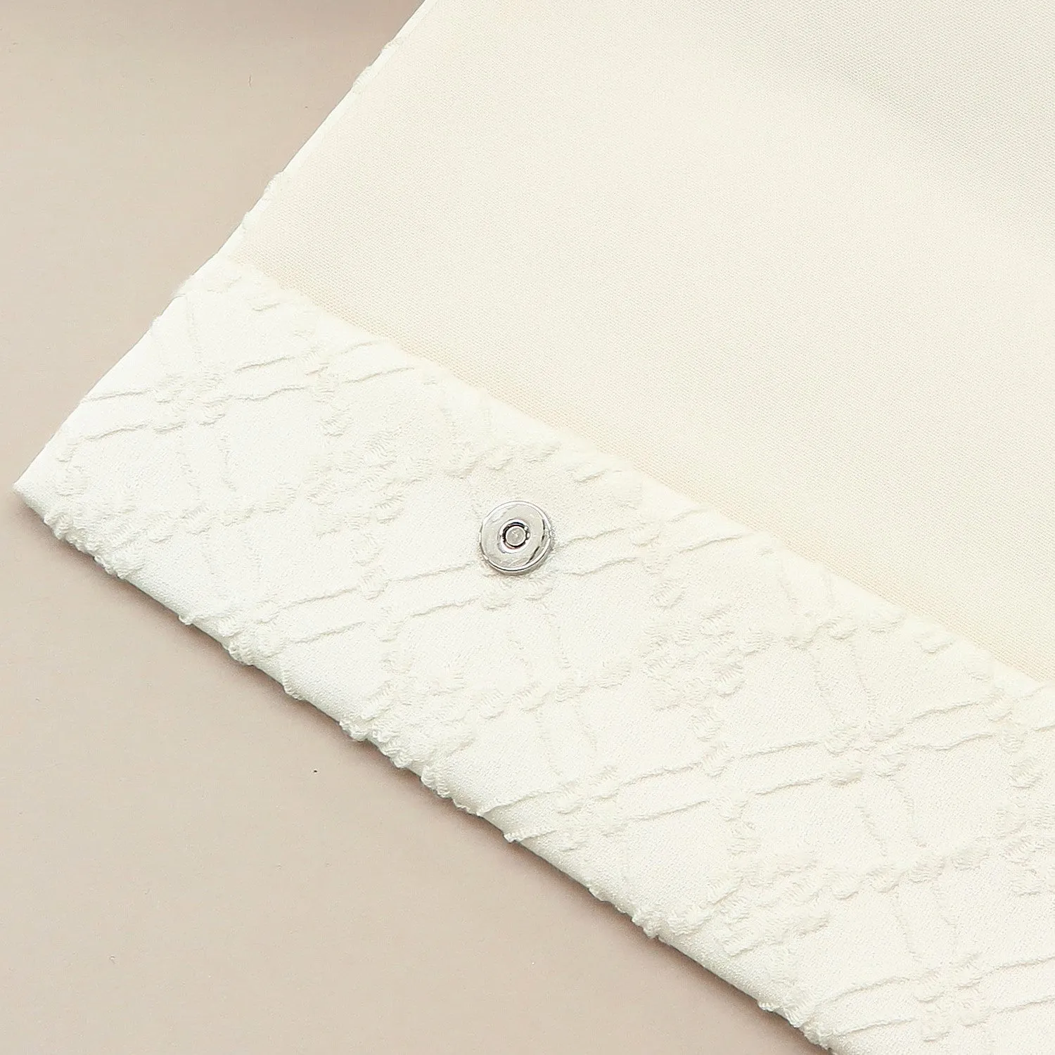 Japanese Magnetic Pouch - Trellis , White tones | 10006-032