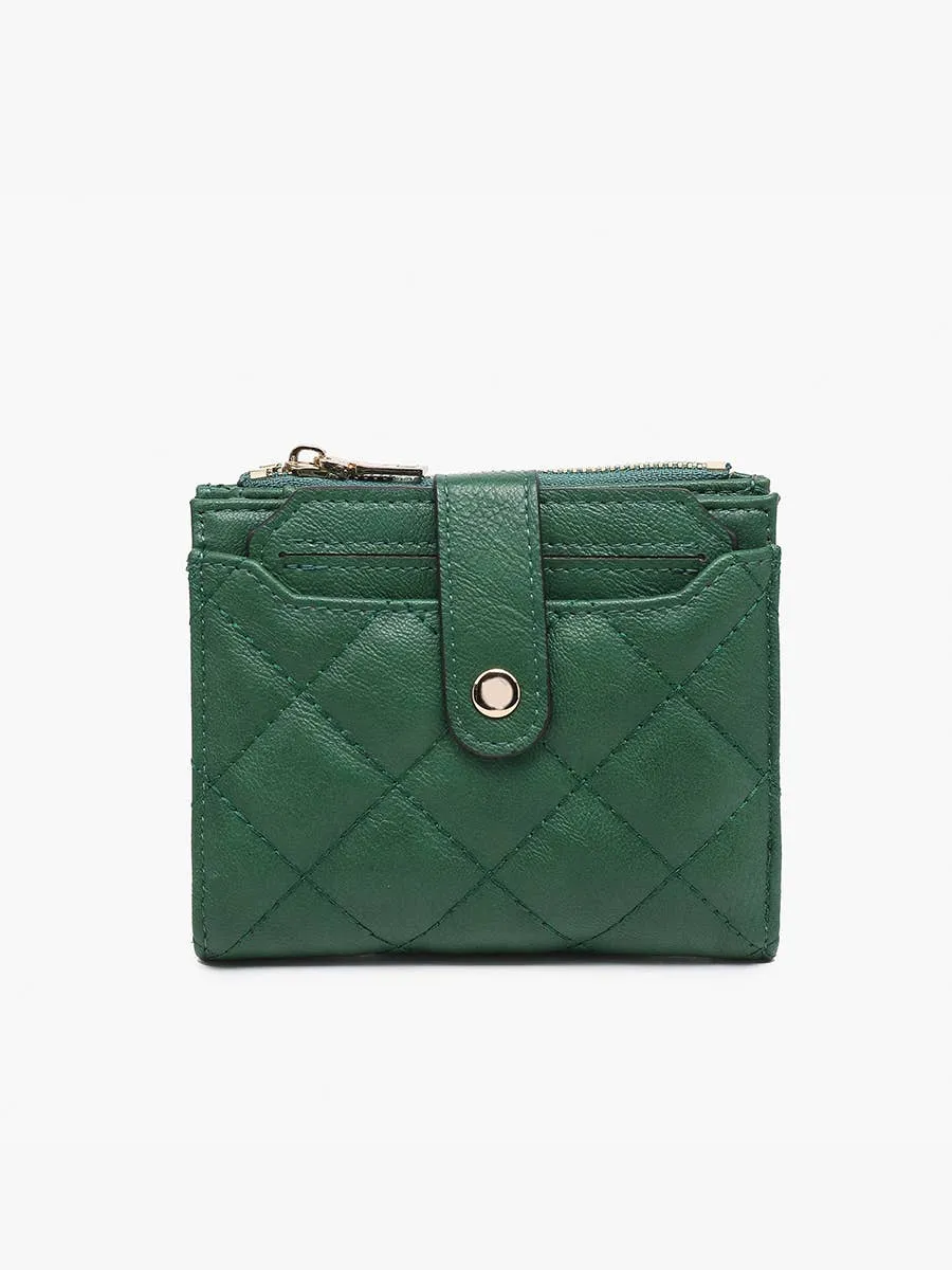 Jen & Co. - WL2228 Melody Quilted Zip Top Wallet
