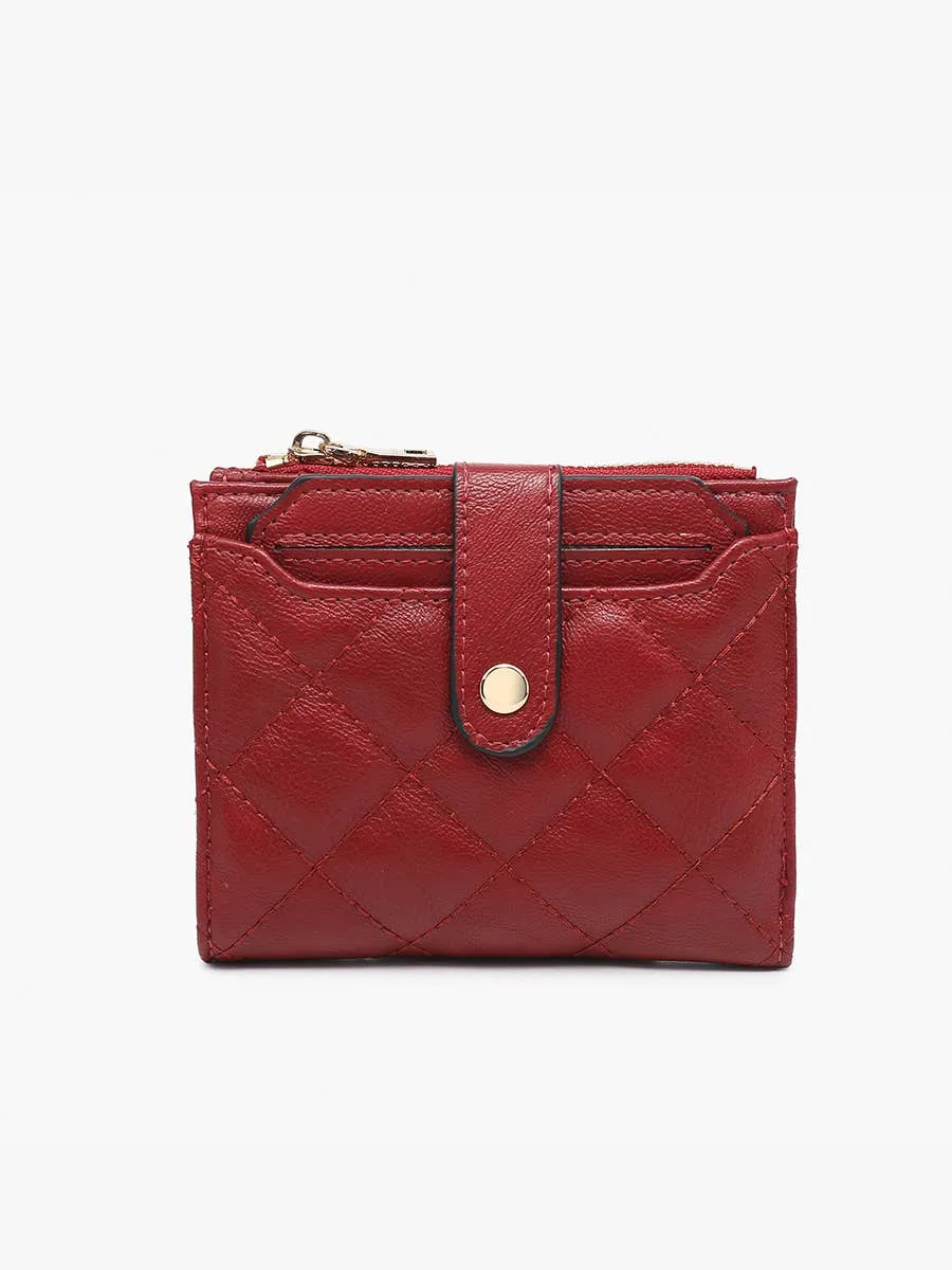 Jen & Co. - WL2228 Melody Quilted Zip Top Wallet