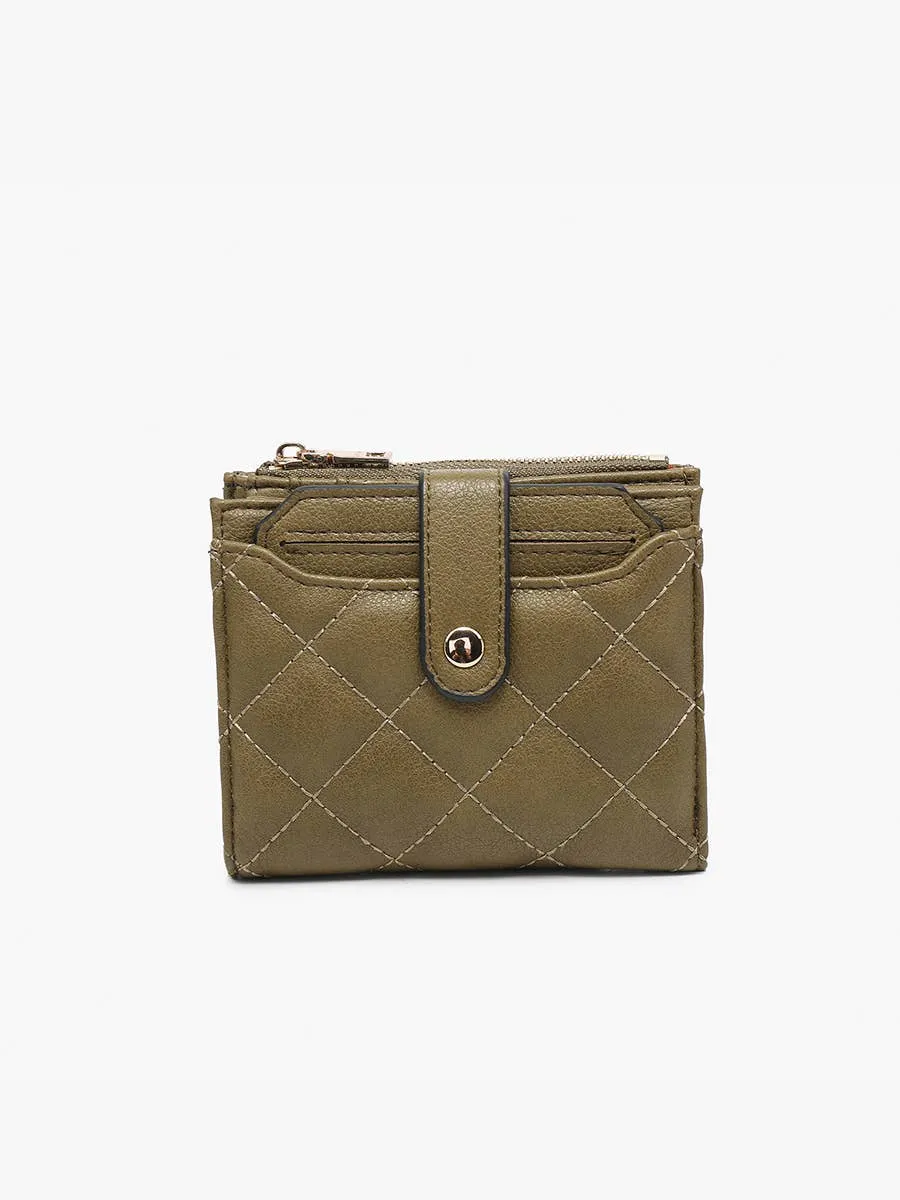 Jen & Co. - WL2228 Melody Quilted Zip Top Wallet