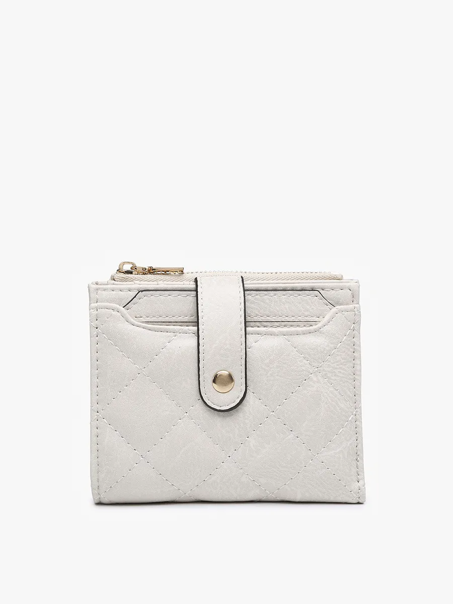 Jen & Co. - WL2228 Melody Quilted Zip Top Wallet