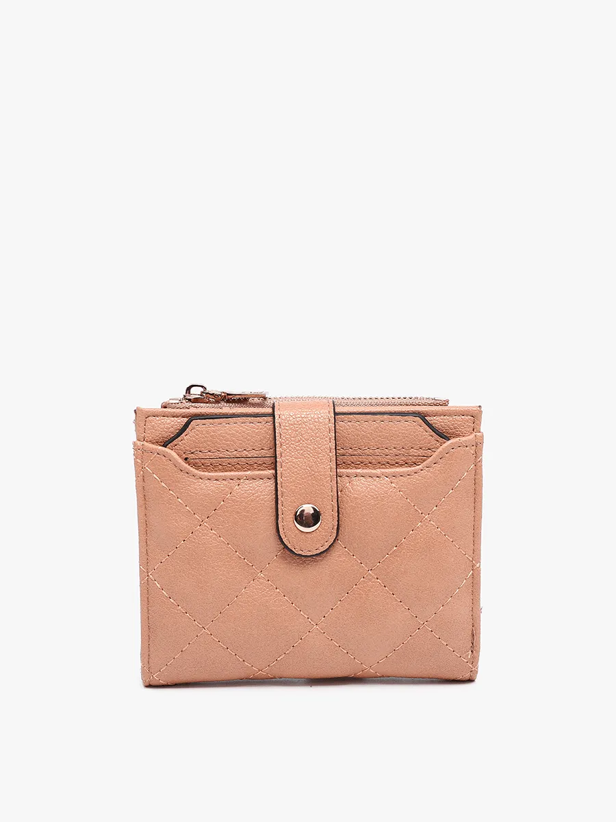 Jen & Co. - WL2228 Melody Quilted Zip Top Wallet