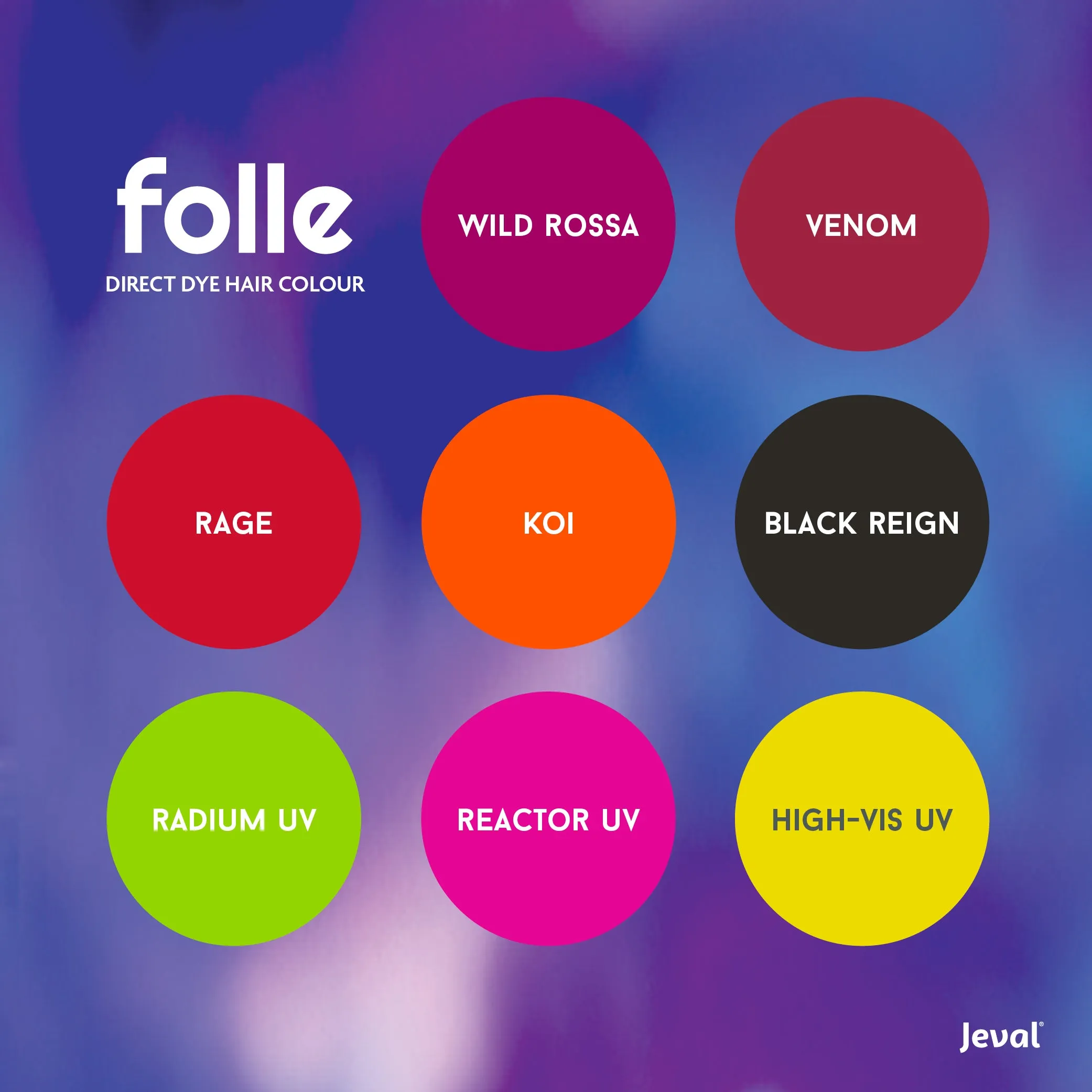Jeval folle High Vis UV Hair Colour 170ml