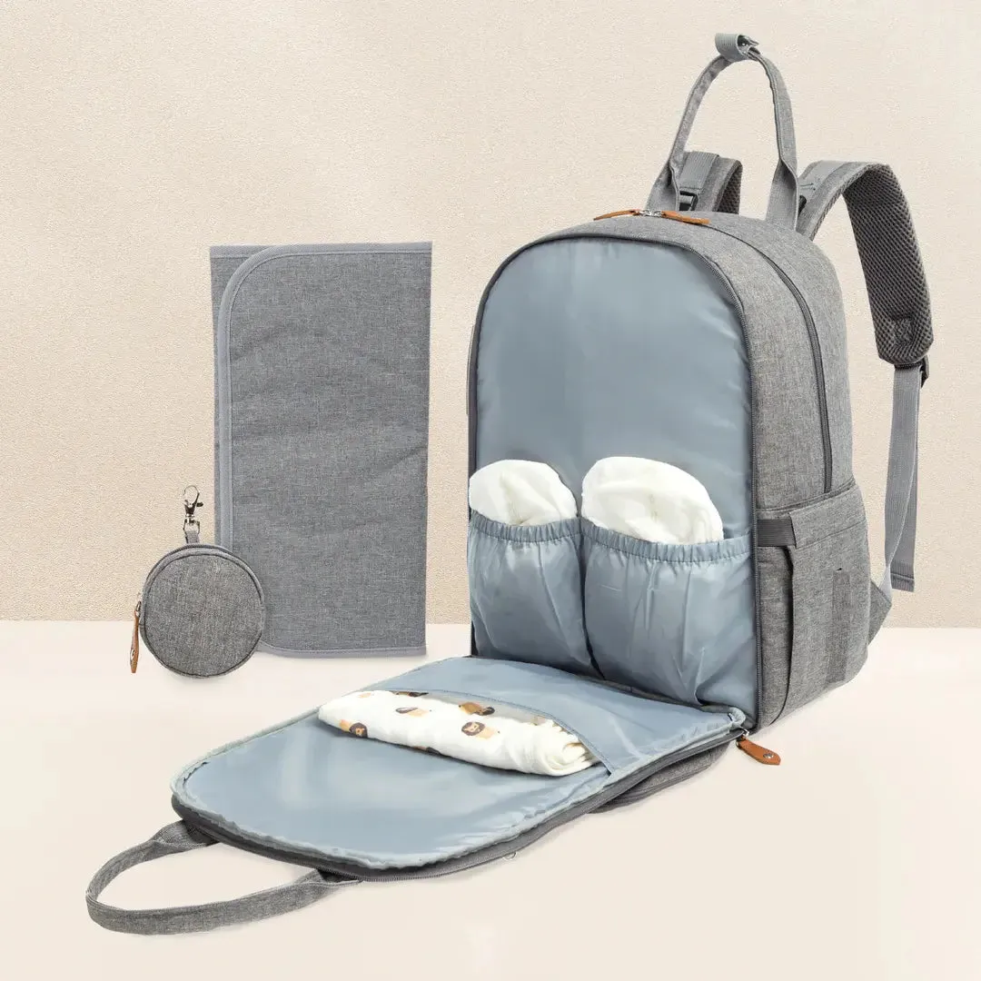KeaBabies Rove Nappy Bag Backpack with Changing Pad