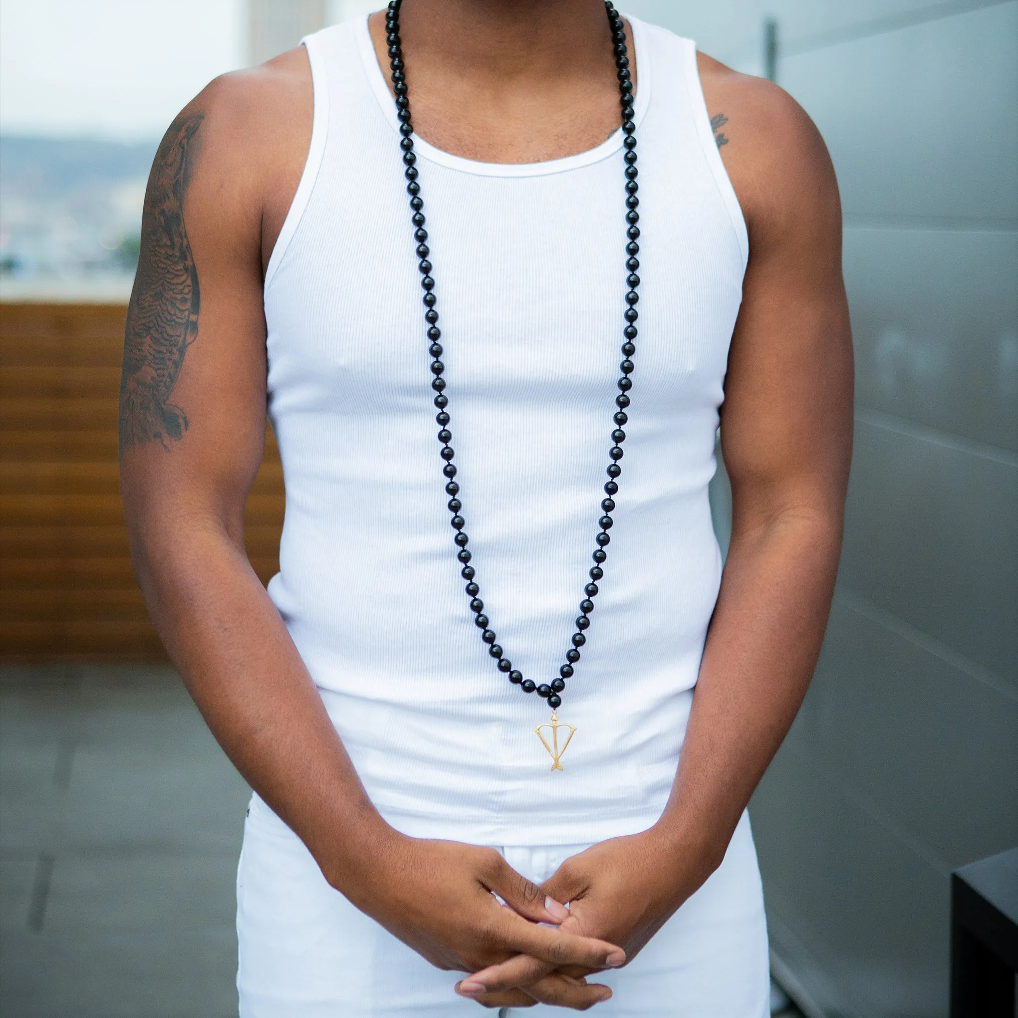 King Black Tourmaline Mala