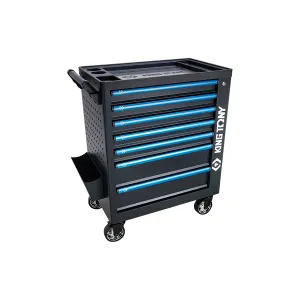 King Tony 87G38-7B-K Blue Tool Trolley Cart - 7 2 Drawers