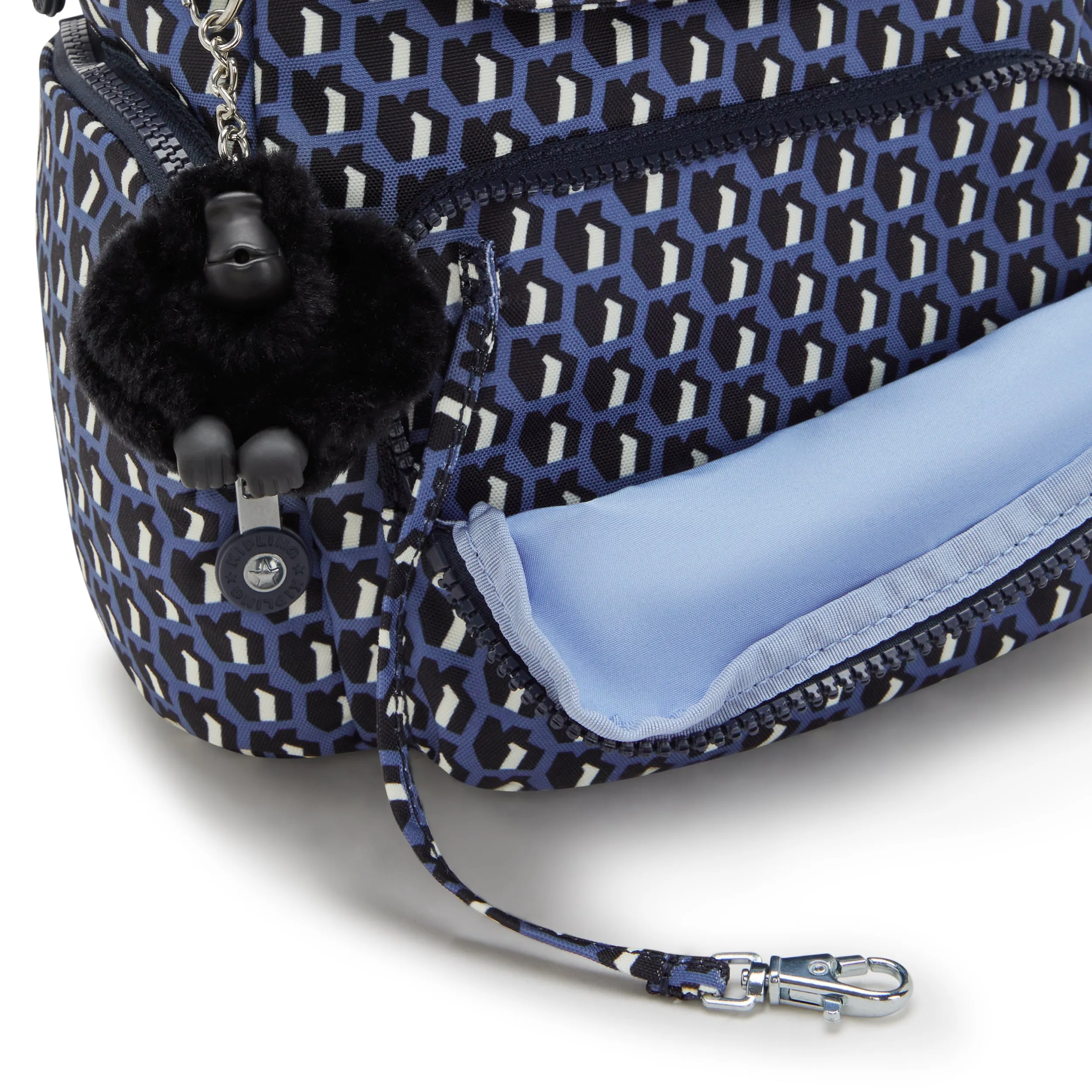 Kipling City Zip Mini 3D K Blue Small Backpack I3735-4JS