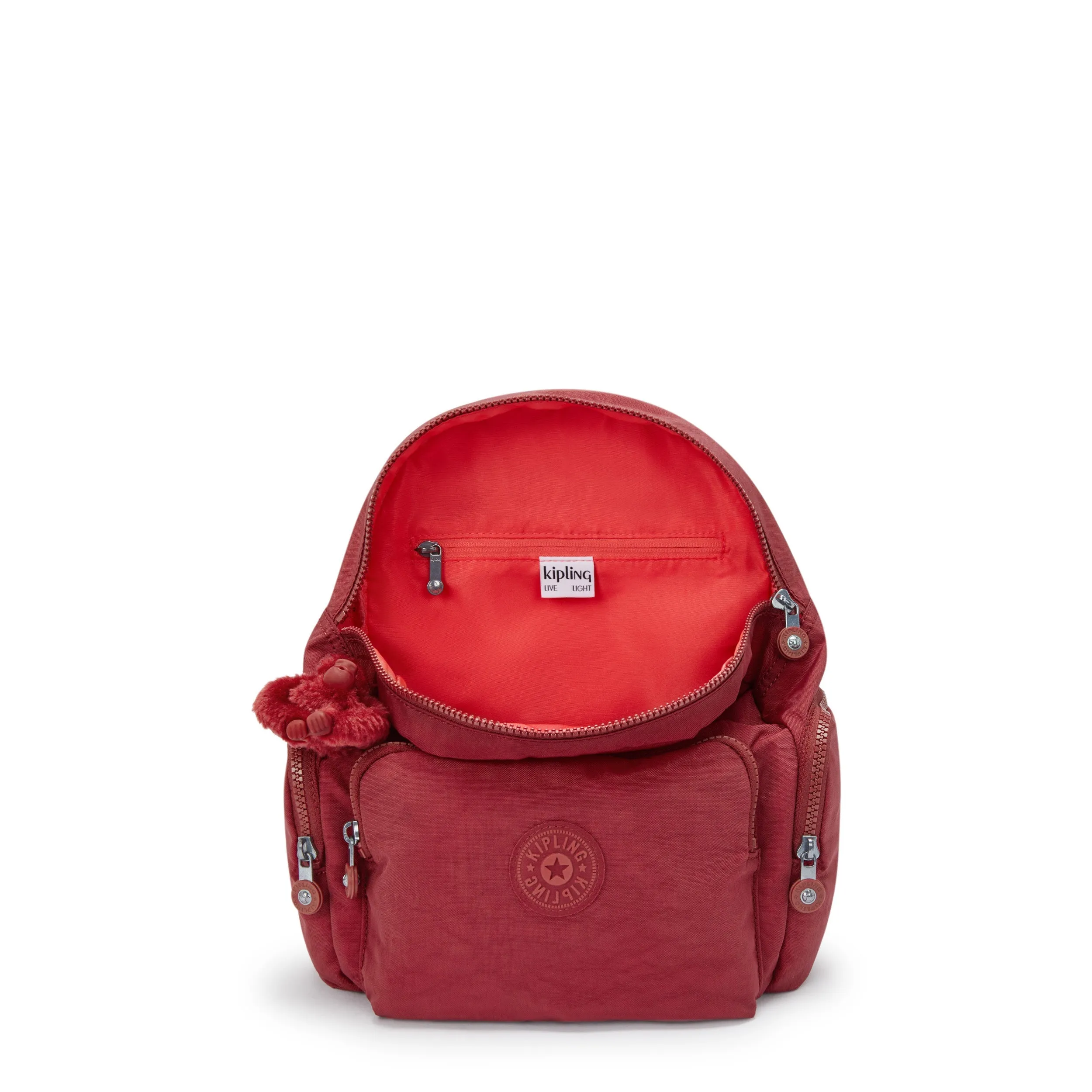Kipling City Zip S Funky Red Small Backpack I3523-4SS