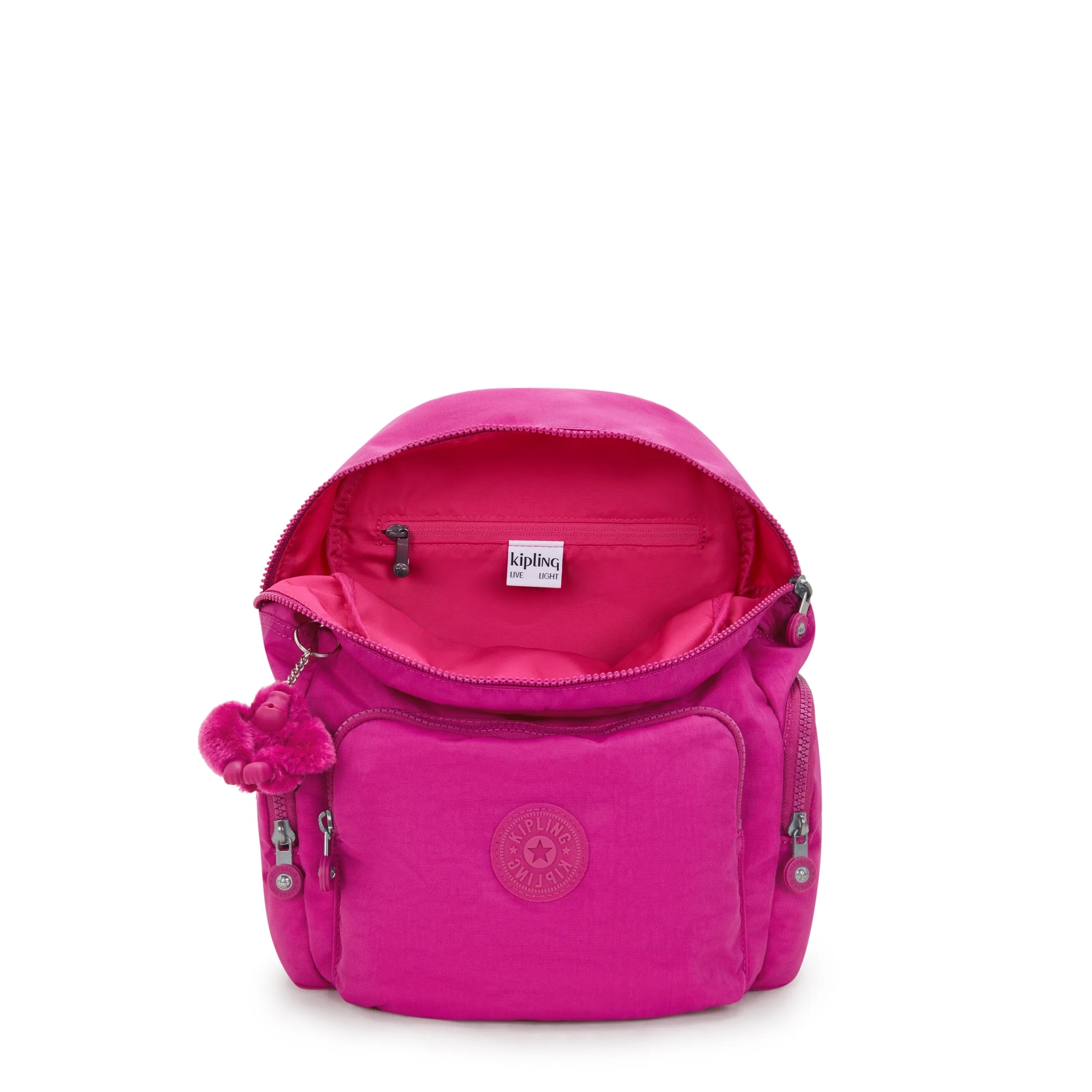 Kipling City Zip S Glowing Fuchsia Small Backpack I3523-3KU