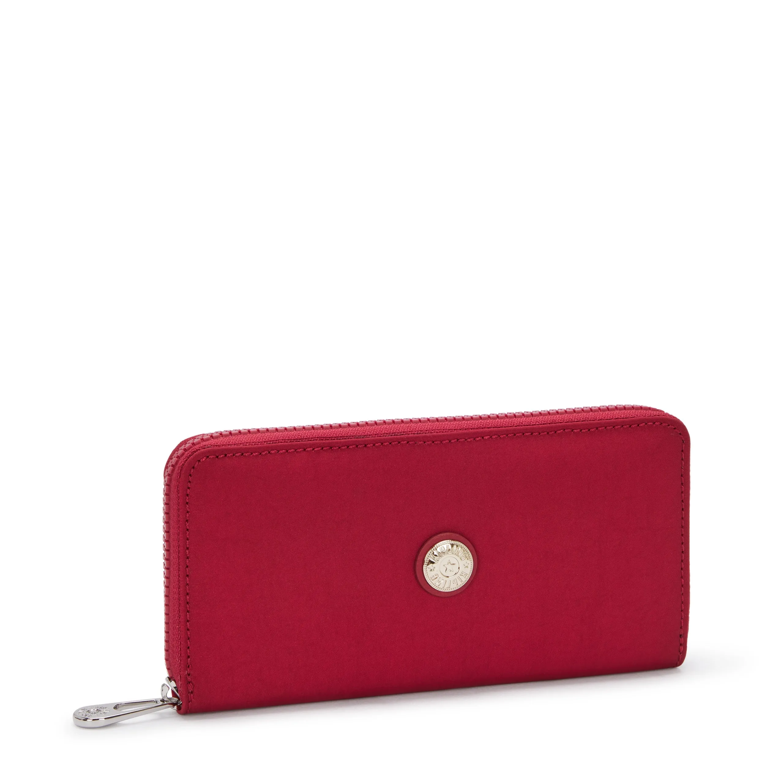 Kipling Money World Red Red Wine Large Wallet I5102-6SE
