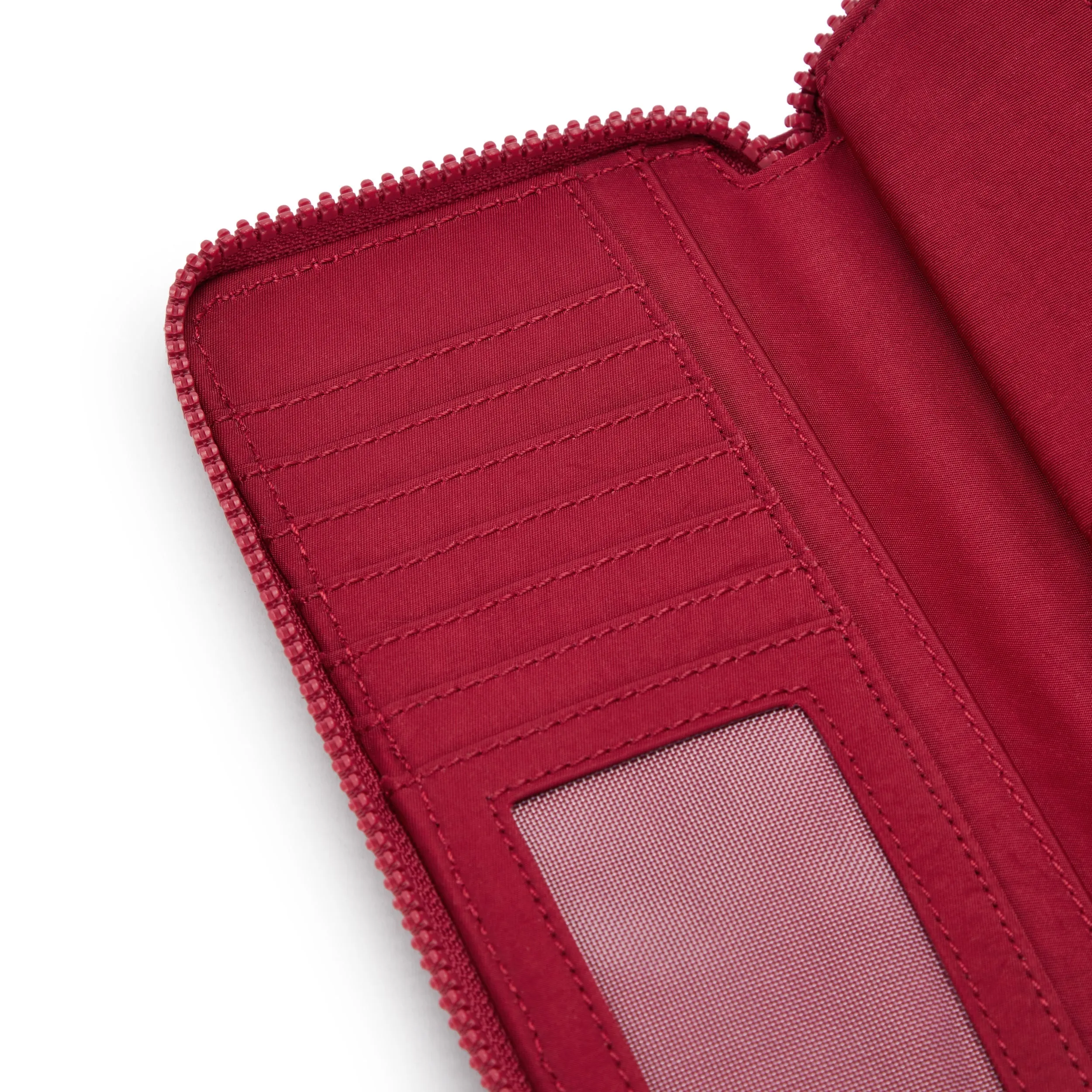 Kipling Money World Red Red Wine Large Wallet I5102-6SE
