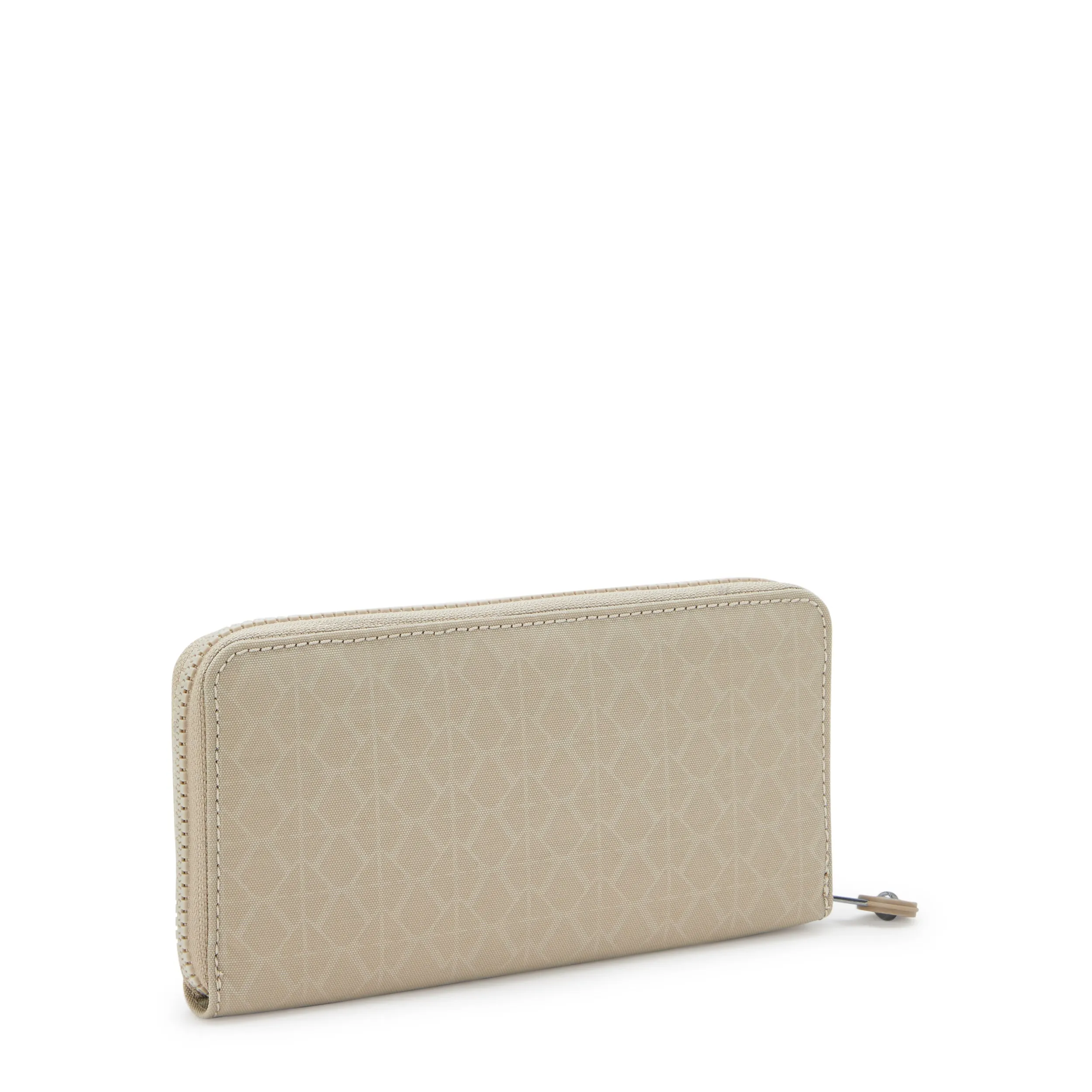 Kipling Money World Signature Beige Embossed Large Wallet I4464-96A