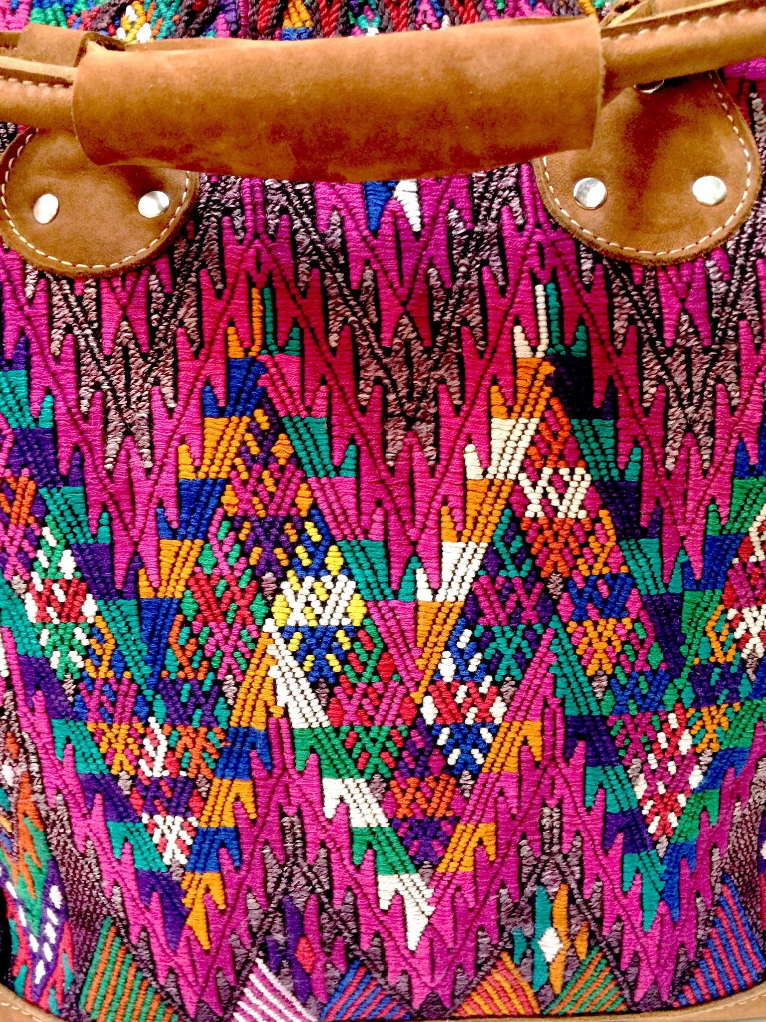 La Noche Huipil overnight bag L "Magenta Mama"