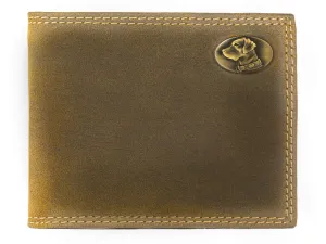 Lab Vintage Tan Leather Bifold Wallet