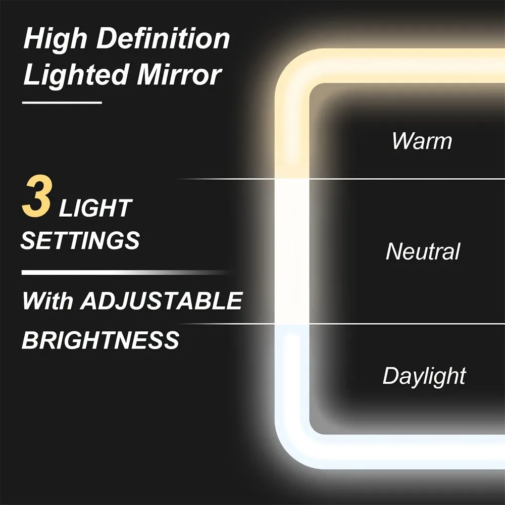 LED Lighted Travel Makeup Bag – Cosmetic Organizer with Mirror & Adjustable Dividers