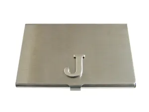 Letter J Monogram Business Card Holder