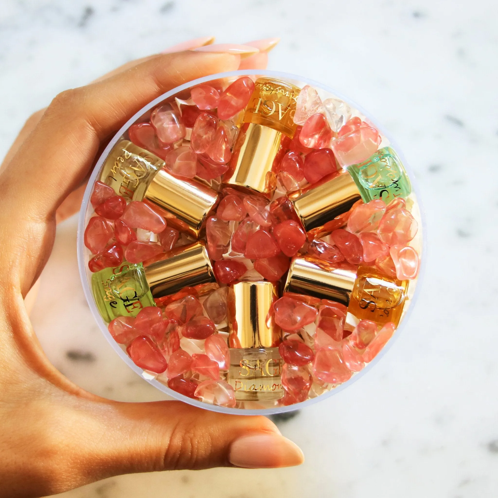 Lighter Scent Palette Mini Rollie Perfume Oil Concentrate Discovery Set by Sage