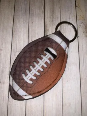 Lip Balm Holder Key Chain - Football Shape