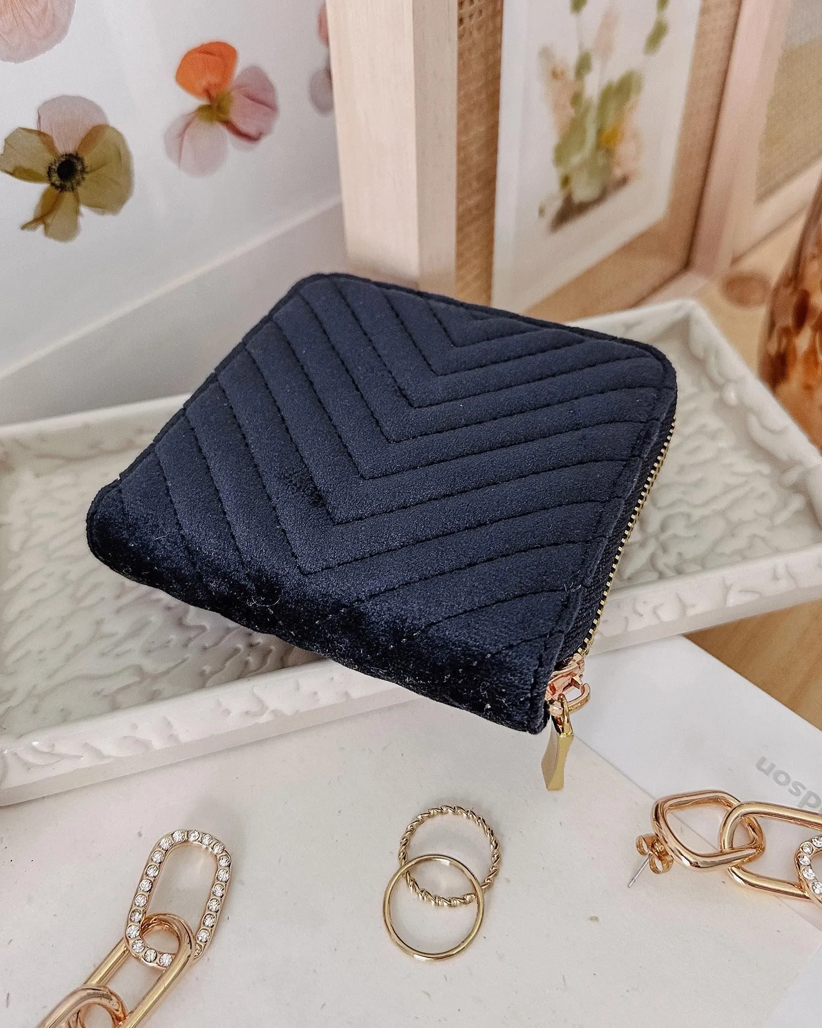 LOUENHIDE Juniper Jewellery Case - Velvet Navy