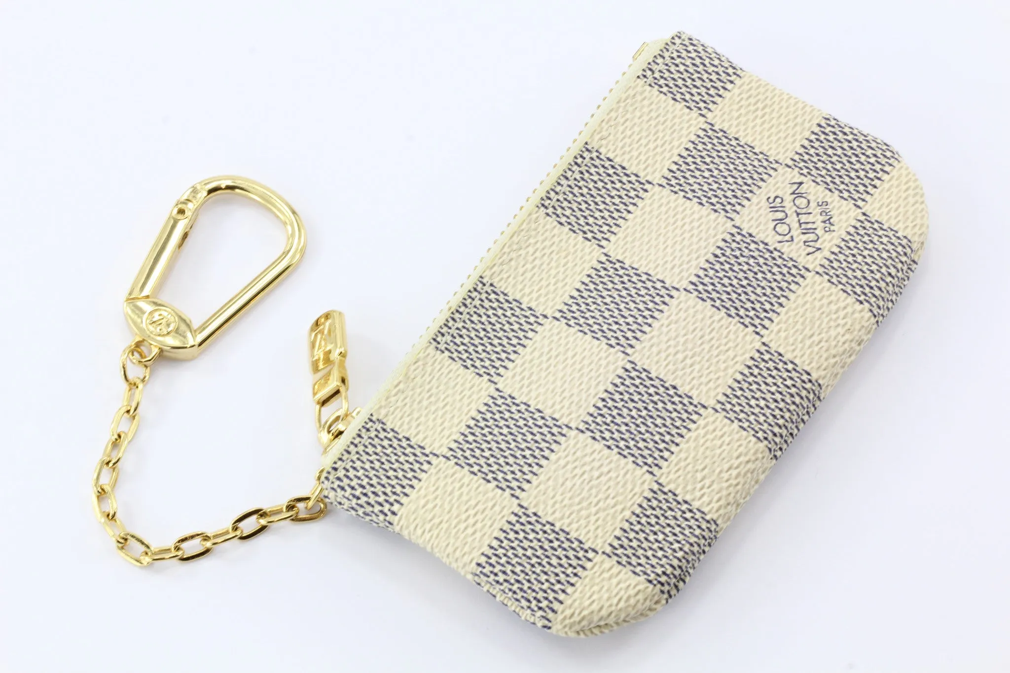 Louis Vuitton Damier Azur Key Pouch in Box