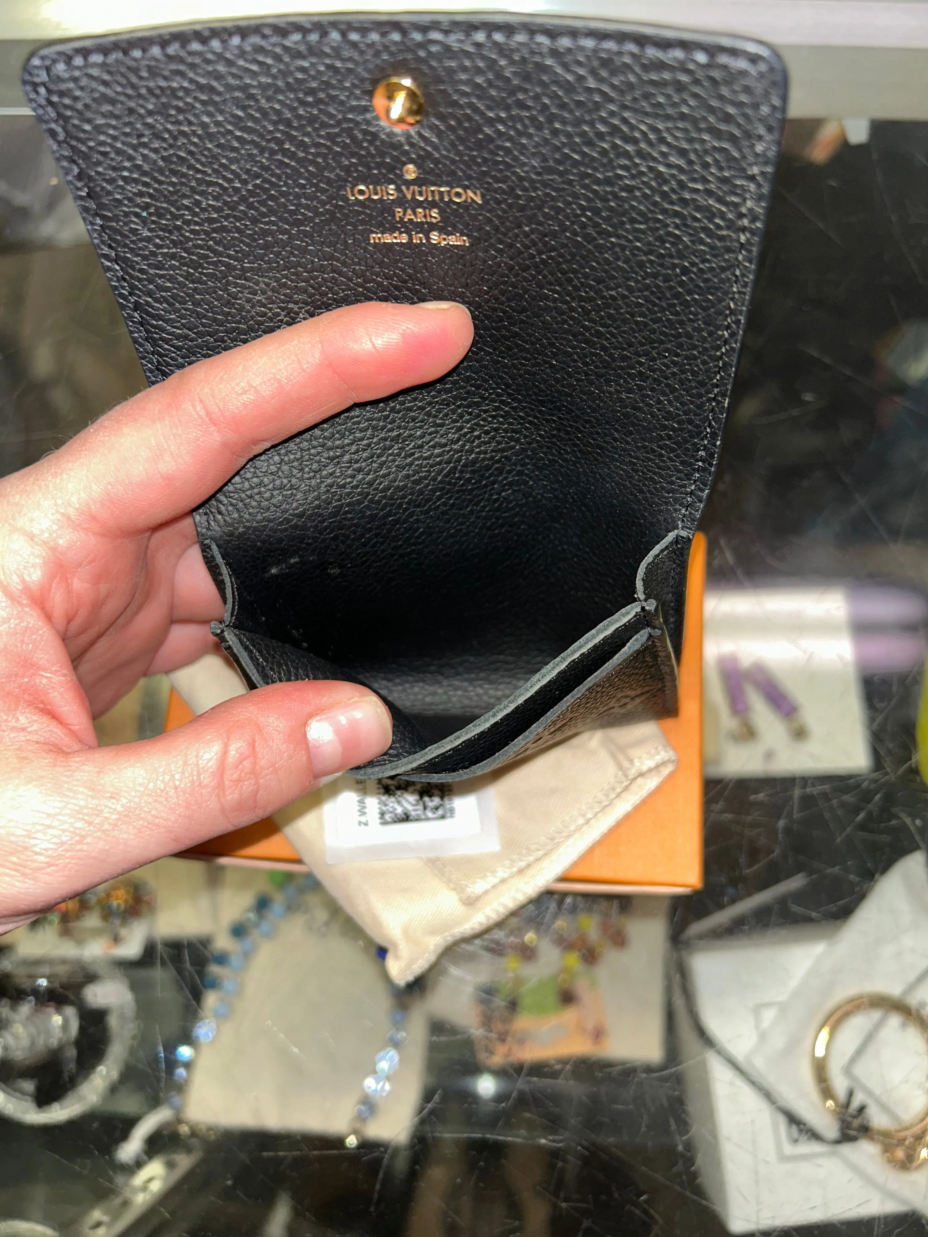 Louis Vuitton Empreinte Black Business Card Holder