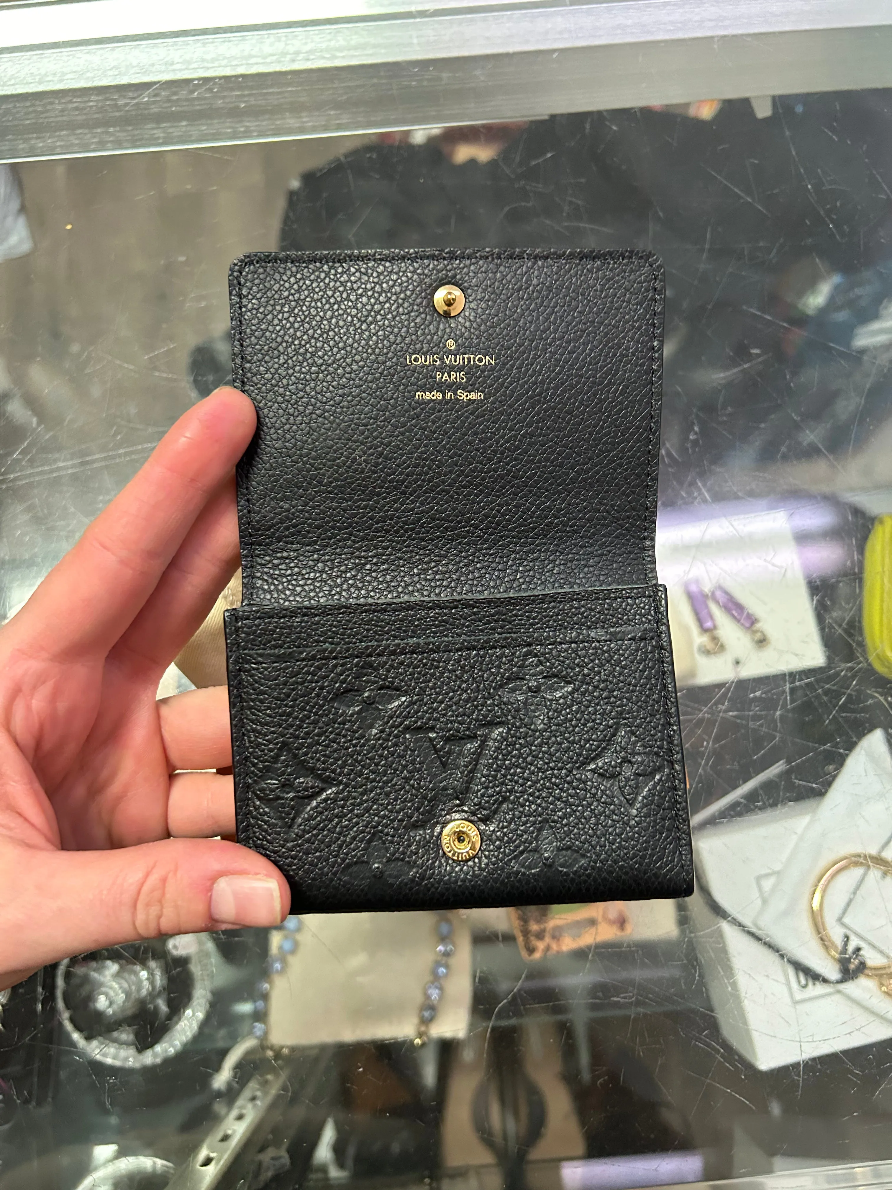 Louis Vuitton Empreinte Black Business Card Holder