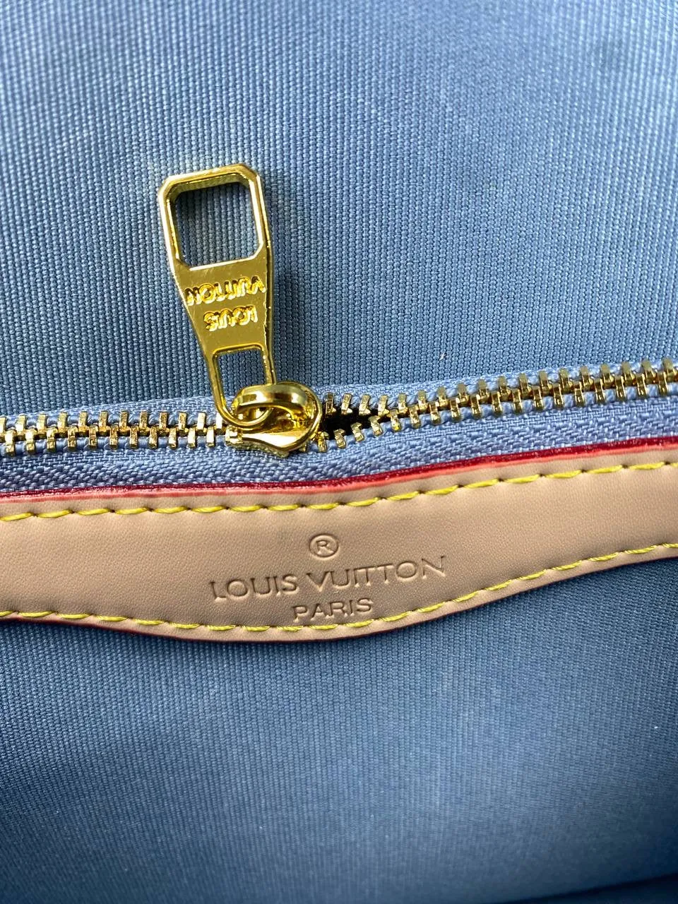 Louis Vuitton Monogram Denim Shoulder Bag with Multiple Straps