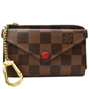 LOUIS VUITTON Recto Verso Damier Ebene Card Holder Brown