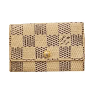 Louis Vuitton White Damier Card/Key Holder