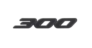 Luggage Compartment Flap Lettering PIAGGIO '300' Matt Black | GTS HPE 300 RST 2023 E5