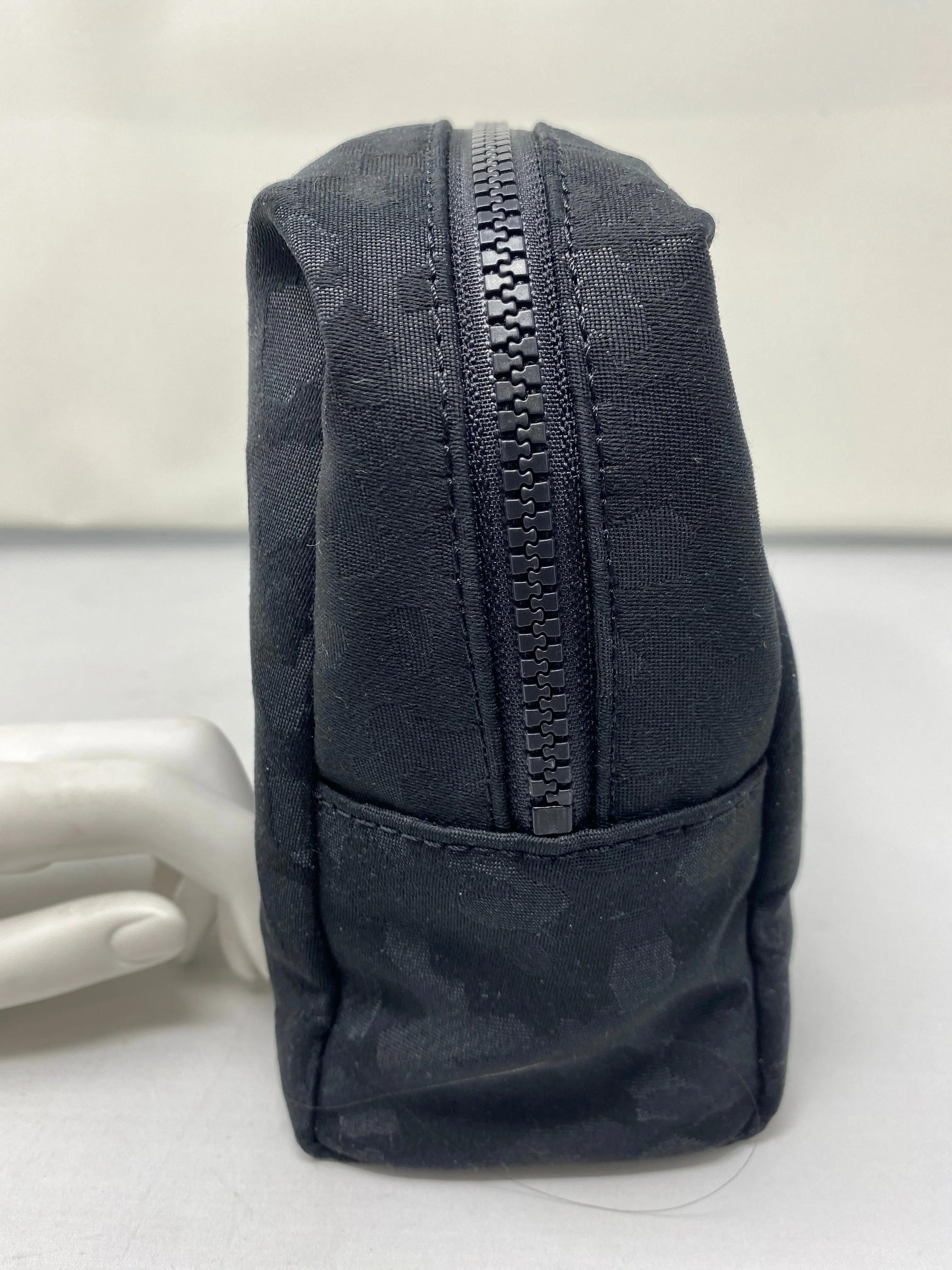 Lululemon Zip Fabric Black on Black  Camo Pouch