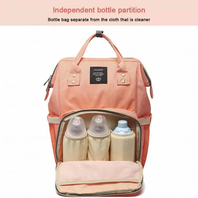 Luxury Multifunctional Baby Diaper Nappy Backpack Maternity Mummy Changing Bag