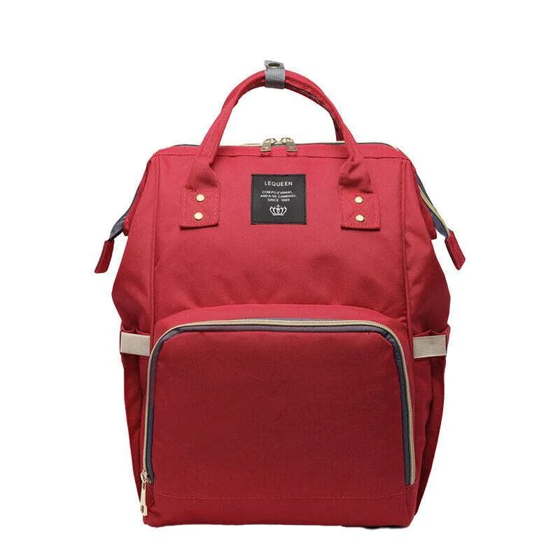 Luxury Multifunctional Baby Diaper Nappy Backpack Maternity Mummy Changing Bag