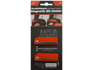 Magnetic bit holder for AEG & Ridgid 18V drills/drivers - 2 x pack (StealthMounts)