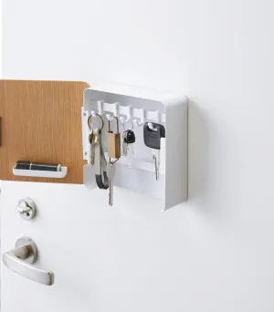 Magnetic Key Cabinet in Steel   Wood