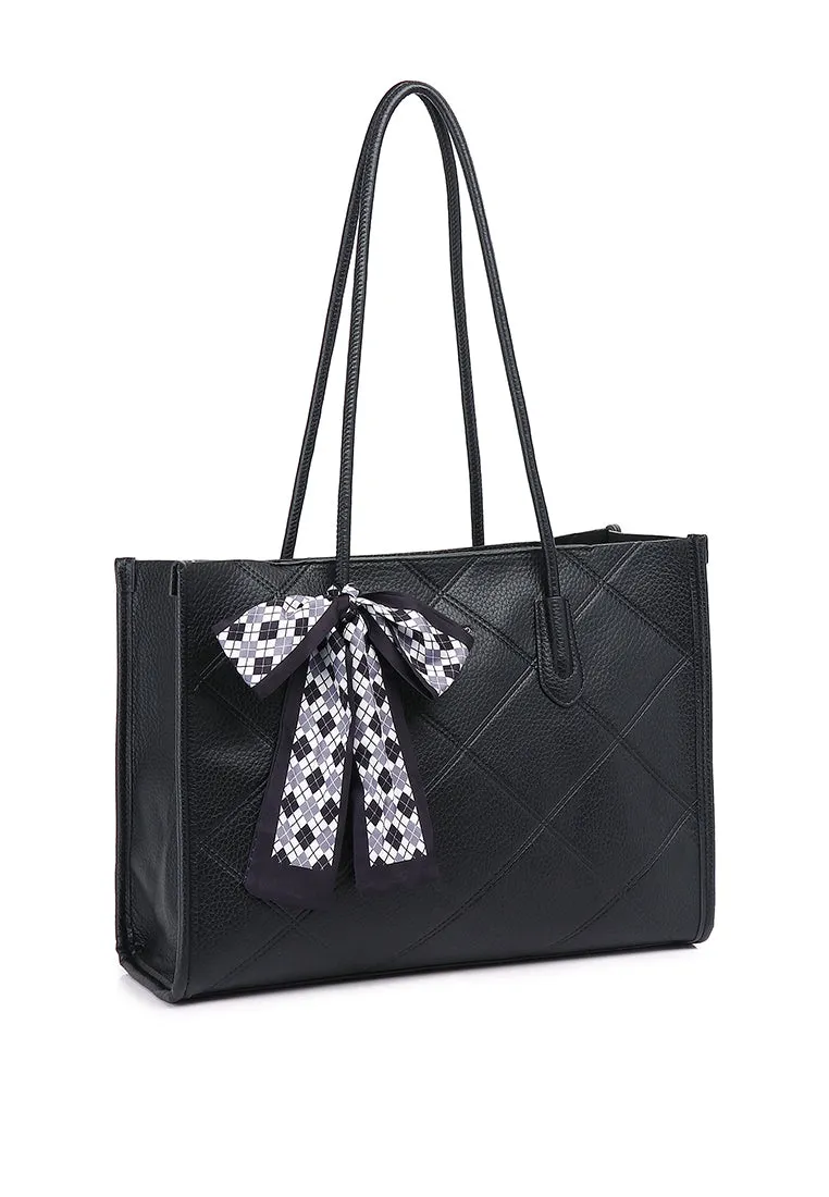 Maria 2 in 1 Large Tote Bag (Black)