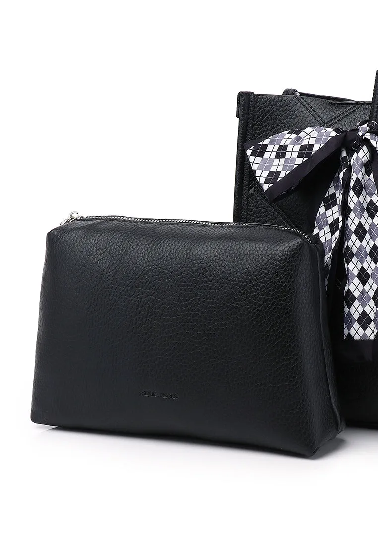 Maria 2 in 1 Large Tote Bag (Black)