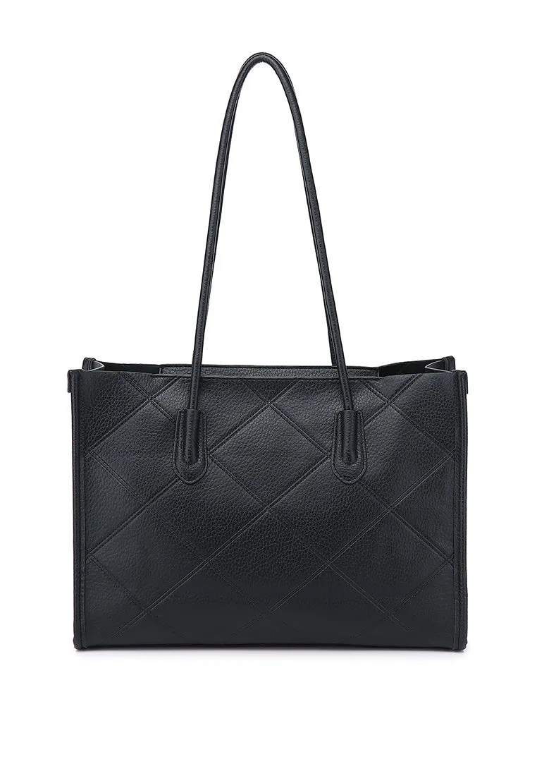 Maria 2 in 1 Large Tote Bag (Black)