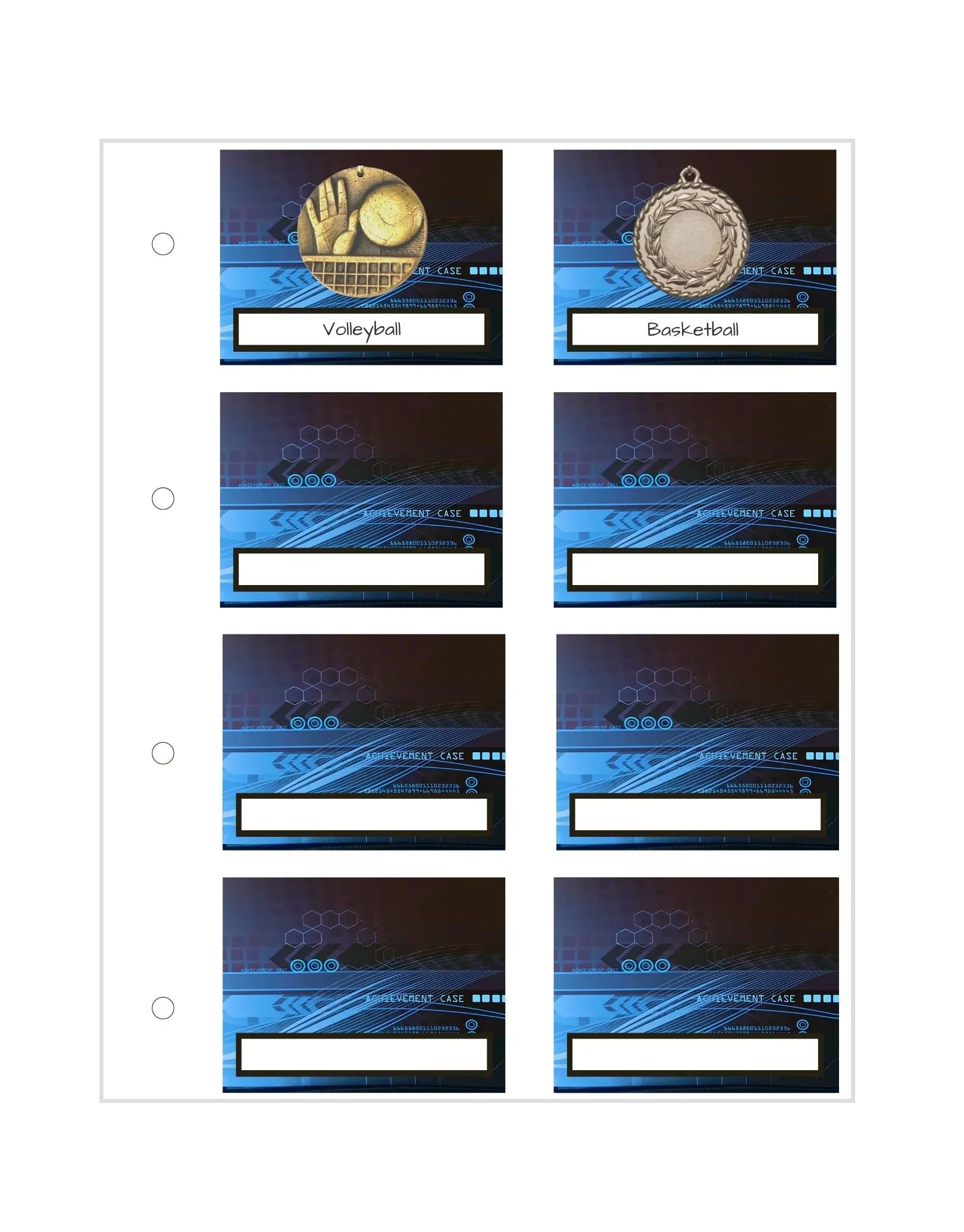 Medal, Badge & Certificate Case - Original Blue