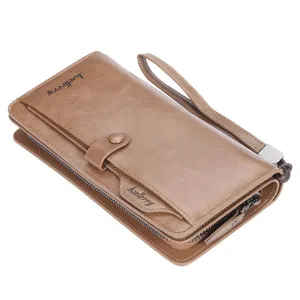Men Long Fashion Wallets Desigh Zipper Card Holder