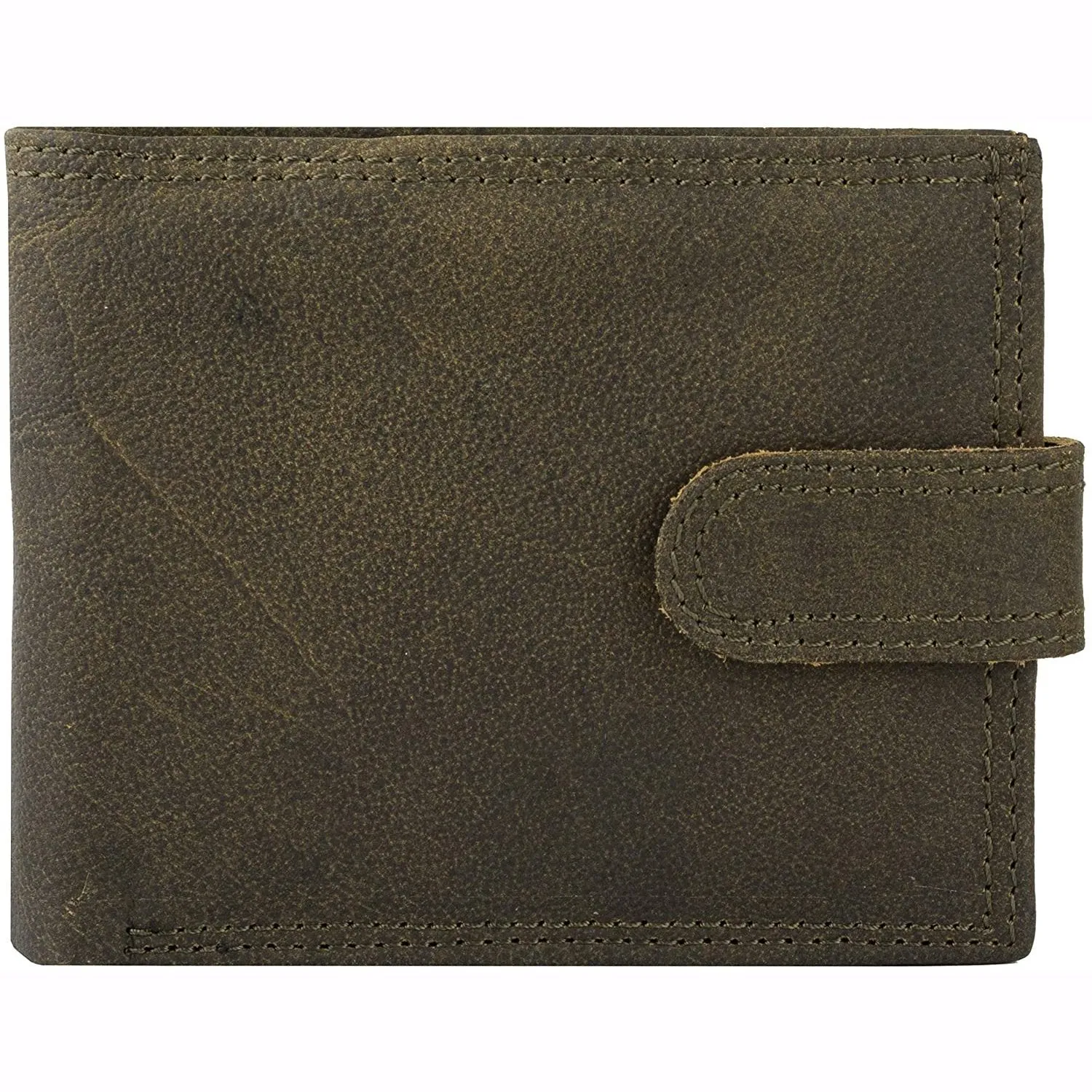 Mens Smart Bifold Wallets RFID Protected Genuine Leather with Coin Pockets