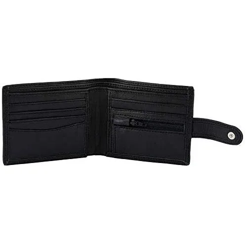 Mens Smart Bifold Wallets RFID Protected Genuine Leather with Coin Pockets