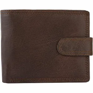 Mens Smart Bifold Wallets RFID Protected Genuine Leather with Coin Pockets