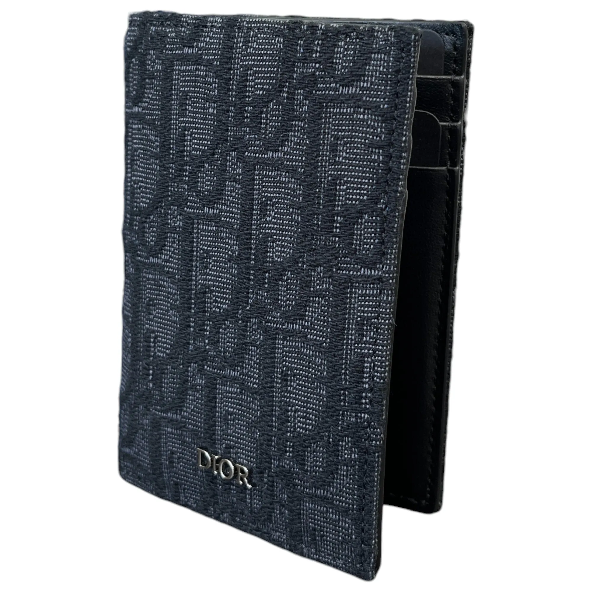 Men's Vertical Bifold Card Holder Black