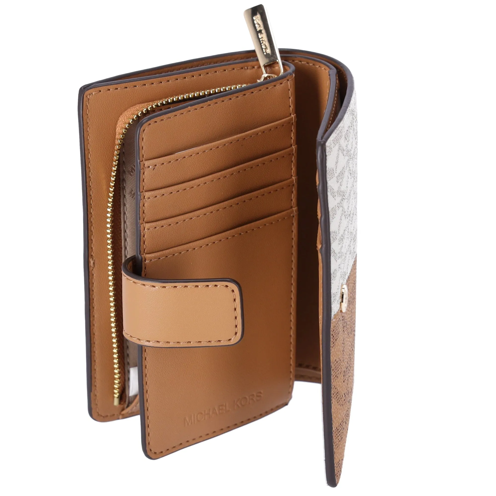 Michael Kors Jet Set Travel Medium Bifold Card Wallet Deer Multi MK