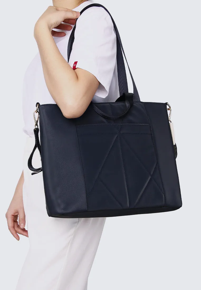 Mila Multi-compartment Tote Bag (Black)
