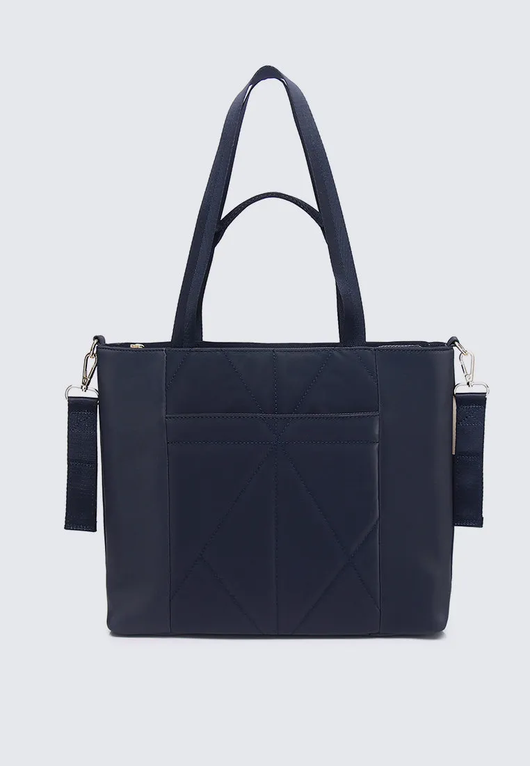 Mila Multi-compartment Tote Bag (Black)