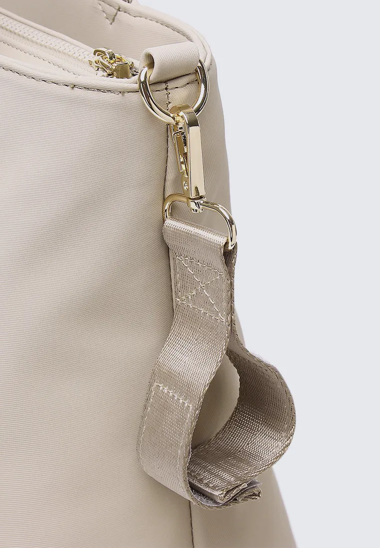 Mila Multi-compartment Tote Bag (Stone)